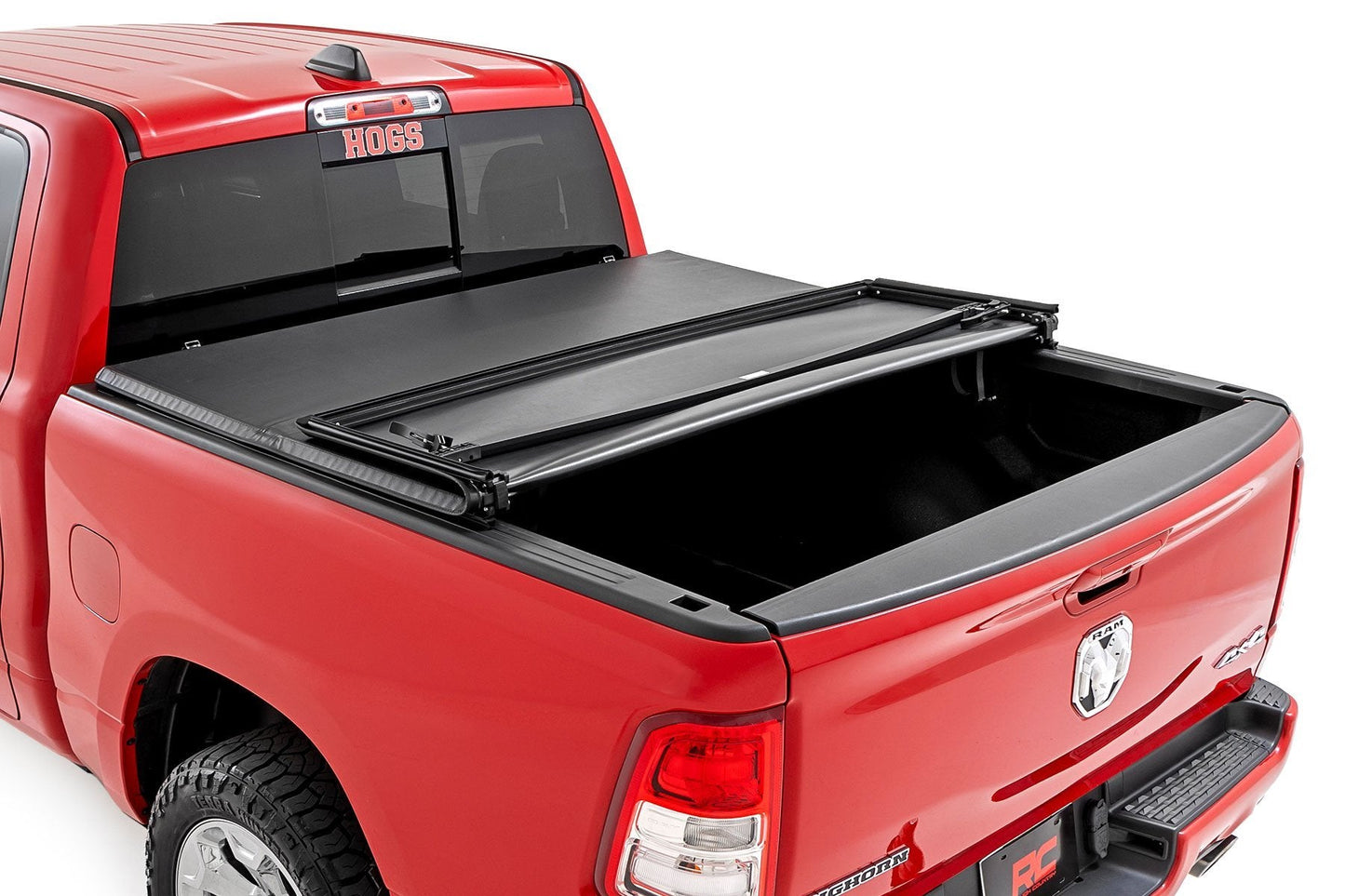 Rough Country 41309650A Soft Tri-Fold Bed Cover | 6'4" Bed | Ram 1500 (19-26)/1500 TRX (21-24)