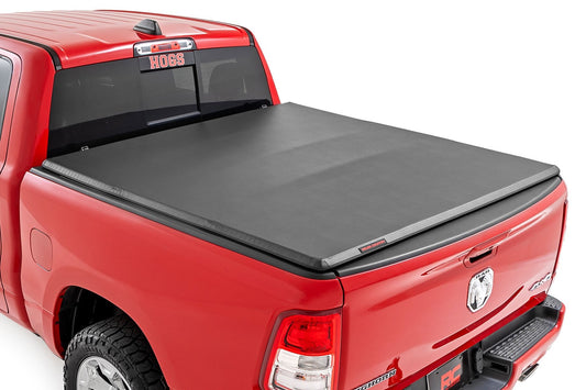 Rough Country 41307550A Soft Tri-Fold Bed Cover | 5'7" Bed | Ram 1500 (19-26)/1500 TRX (21-24)