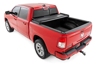 Rough Country 41307550A Soft Tri-Fold Bed Cover | 5'7" Bed | Ram 1500 (19-26)/1500 TRX (21-24)