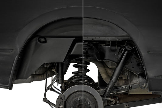 Rough Country 4609A Rear Wheel Well Liners | Ram 1500/2500/3500 2WD/4WD (2010-2025 & Classic)
