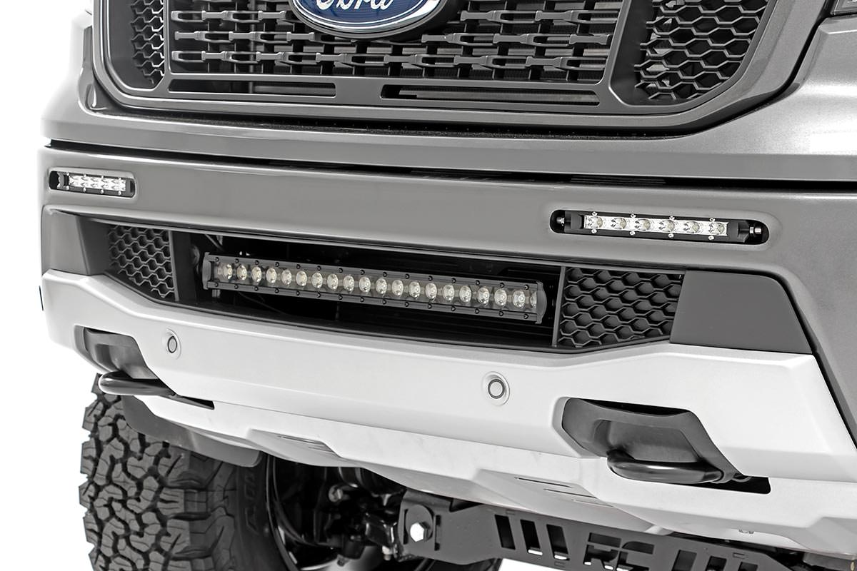 Rough Country 80815 LED Light Kit | Bumper Mount | 20" Spectrum Single Row | Ford Ranger (19-23)