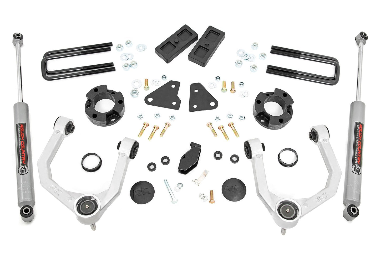 Rough Country 500010 3.5 Inch Lift Kit | N3 | Ford Ranger 4WD (2019-2023)