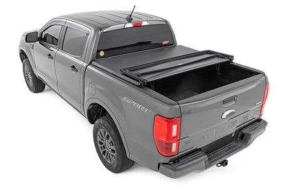 Rough Country 41219500A Soft Tri-Fold Bed Cover | 5' Bed | Ford Ranger 2WD/4WD (2019-2023)