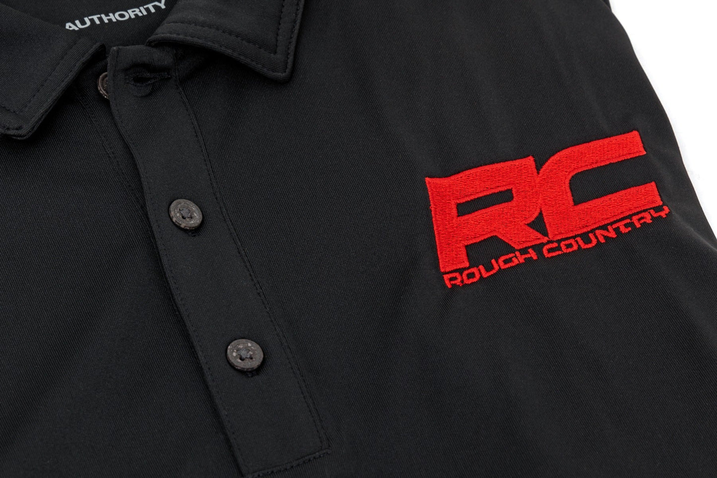 Rough Country 83912 Rough Country Polo | Rough Country Logo | Black | Moisture Wicking | Size XL