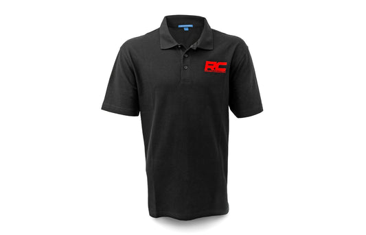 Rough Country 83900 Rough Country Polo | Rough Country Logo | Black | Cotton | Size M