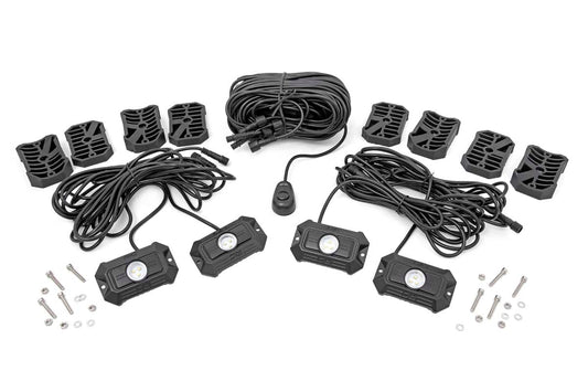 Rough Country 70980 LED Rock Light  Kit | 4 Piece Set