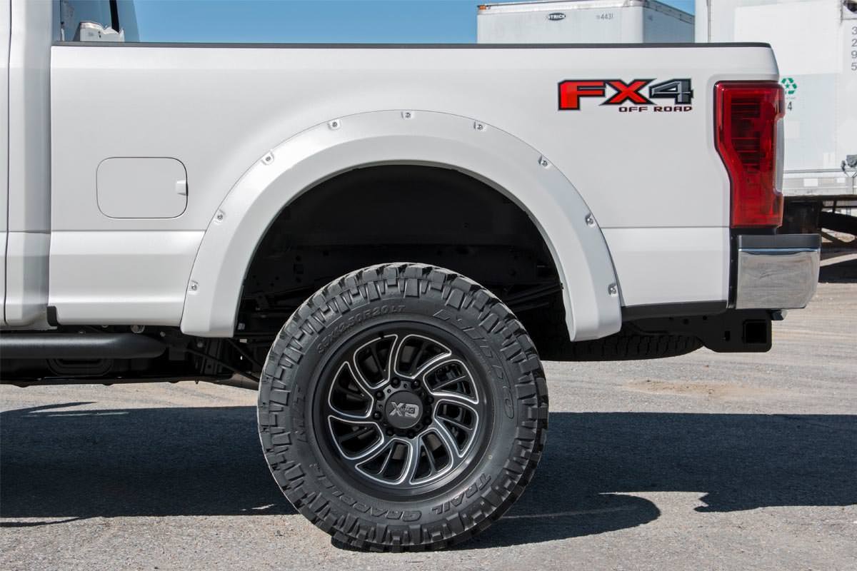 Rough Country F-F21112-G1 Pocket Fender Flares | G1 Absolute Black | Ford F-250/F-350 Super Duty (17-22)