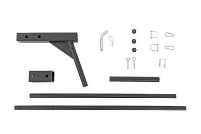 Rough Country 117520 Flag Pole Holder | Single | 2 & 2.5" Inch Hitch | w/ Flag Pole