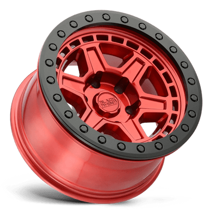 Black Rhino Hard Alloys BR RENO 17X9 5X114 -18 71 CNDY RED BLK