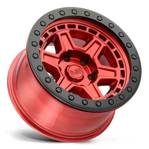 Black Rhino Hard Alloys BR RENO 17X9 5X114 -18 71 CNDY RED BLK