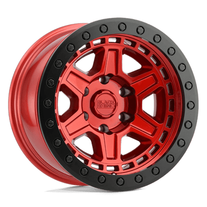 Black Rhino Hard Alloys BR RENO 17X9 5X114 -18 71 CNDY RED BLK
