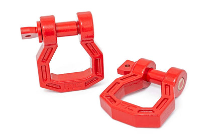 Rough Country RS119 D-Ring | Forged | Pair | Red