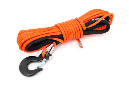 Rough Country RS143 Synthetic Rope | 1/4 Inch  | 50 Ft | Orange