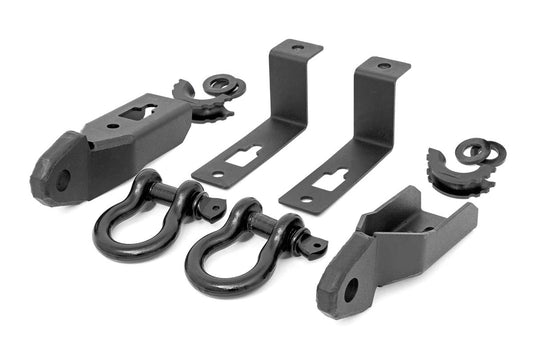 Rough Country RS152 Tow Hook Brackets | D-Ring Combo | Ford Ranger 2WD/4WD (2019-2023)