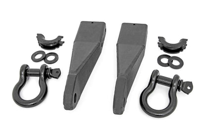 Rough Country RS159 Tow Hook Brackets | D-Ring Combo | GMC Sierra 2500 HD 2WD/4WD (2020-2025)
