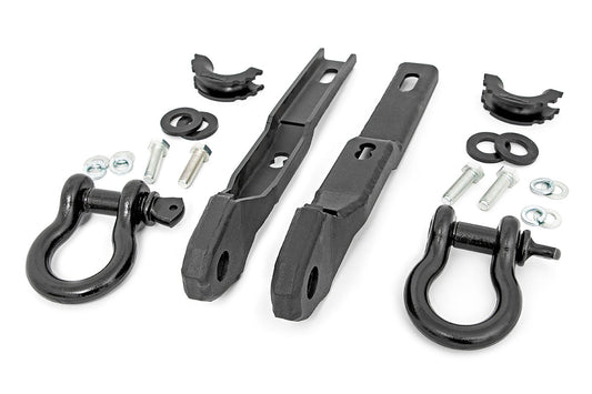 Rough Country RS160 Tow Hook Brackets | D-Ring Combo | Nissan Titan 2WD/4WD (2017-2024)