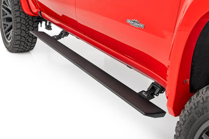 Rough Country PSR50718 Power Running Boards | Dual Electric Motor | Crew Cab | Chevy/GMC 1500/2500HD/3500HD (07-14)