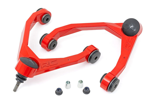 Rough Country 19401ARED Red Forged Upper Control Arms | 2.5-3.5 Inch Lift | Chevy/GMC 1500 Truck & SUV (07-18 & Classic)