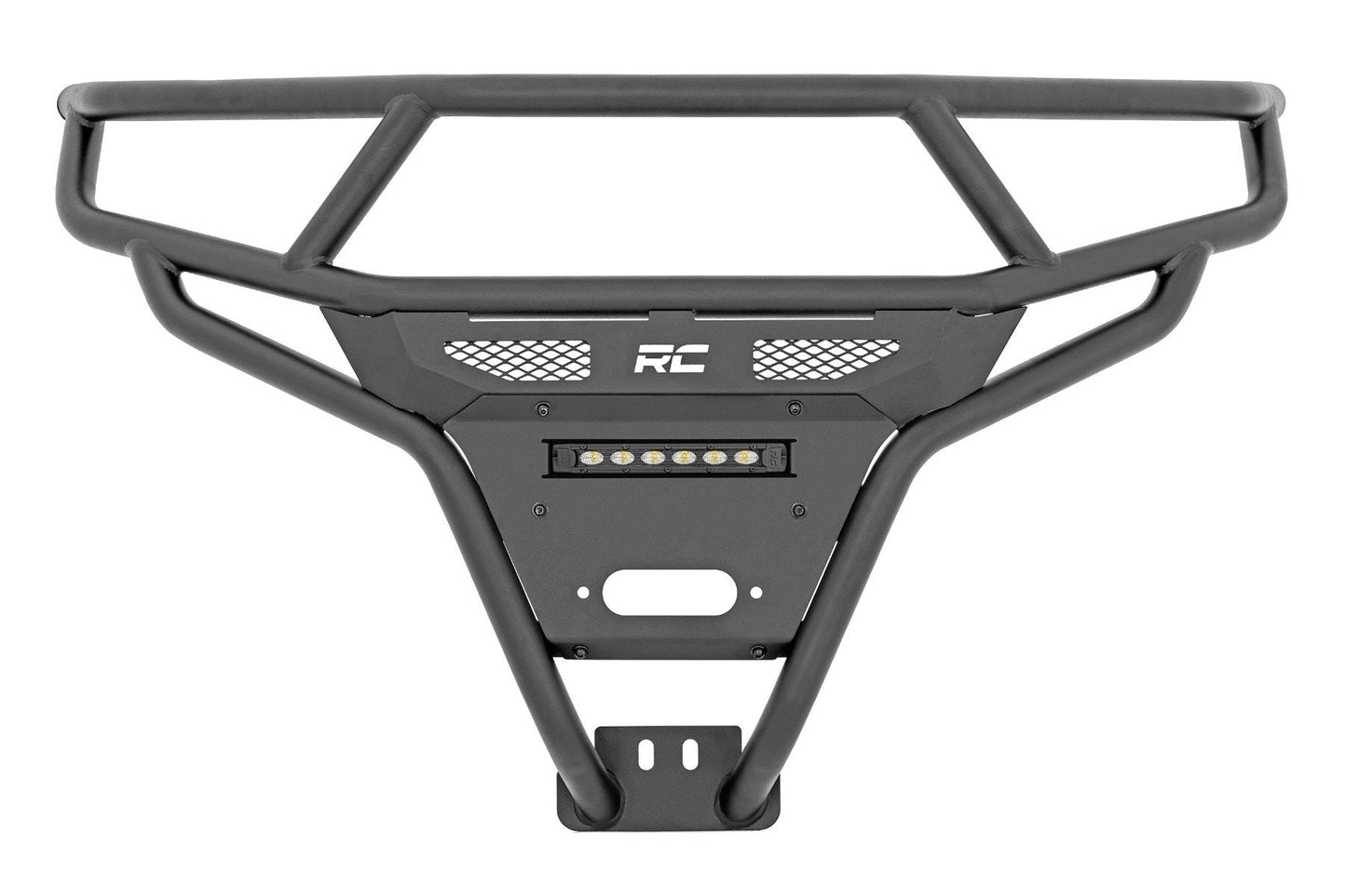 Rough Country 93131 Tubular Bumper | Front | Black Series LED | 6" Light | Slim Line | Polaris RZR XP 1000