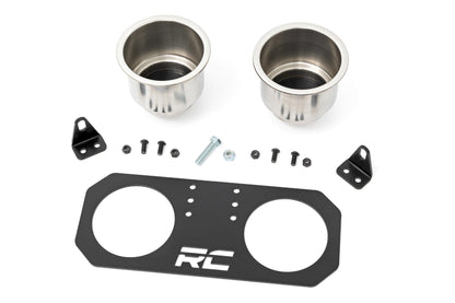 Rough Country 93058 Passenger Grip Handle Dual Cup Holder | Polaris RZR S 570/RZR S4 1000