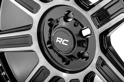 Rough Country 89201812 Rough Country 89 Series Wheel | One-Piece | Black Machined Gun Metal | 20x10 | 6x5.5 | -18mm