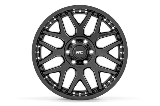 Rough Country 95201018 Rough Country 95 Series Wheel | One-Piece | Gloss Black | 20x10 | 5x5 | -19mm