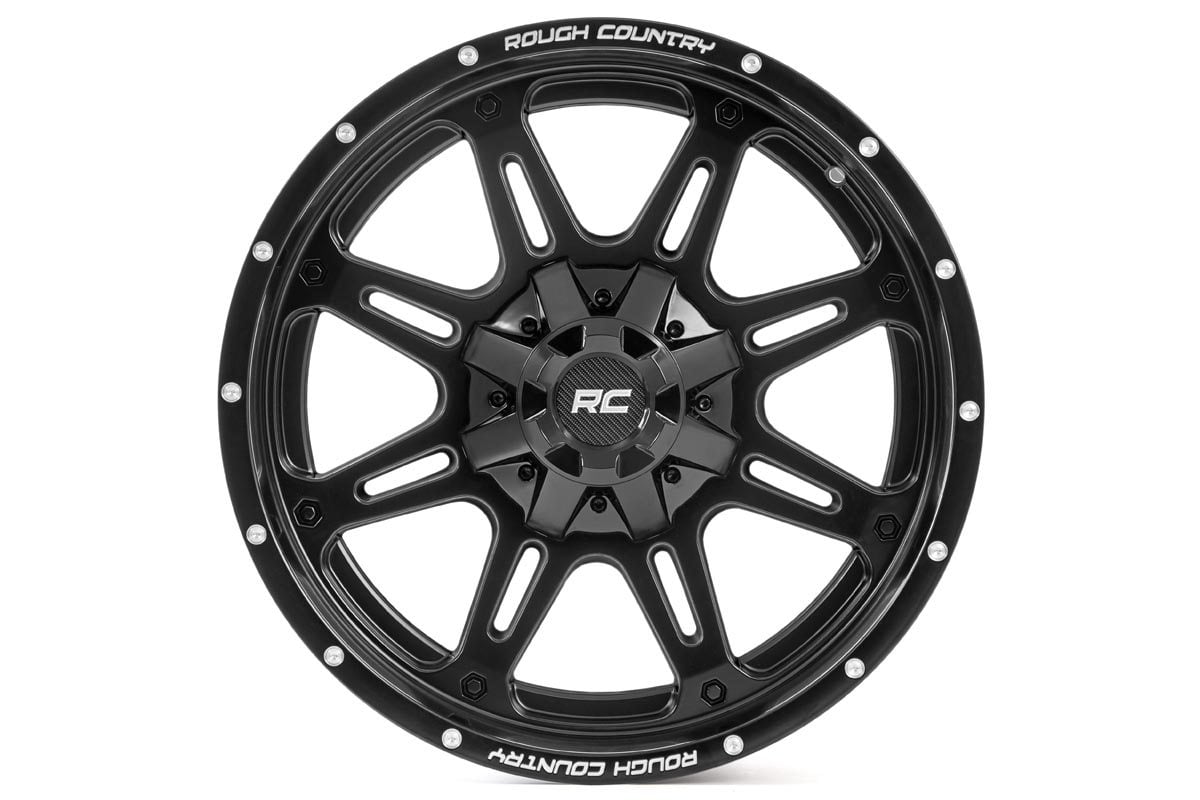 Rough Country 94209012 Rough Country 94 Series Wheel | One-Piece | Matte Black | 20x9 | 6x5.5/6x135 | 0mm