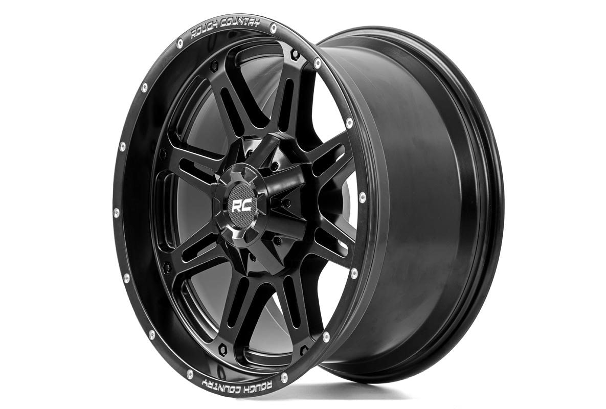 Rough Country 94209012 Rough Country 94 Series Wheel | One-Piece | Matte Black | 20x9 | 6x5.5/6x135 | 0mm