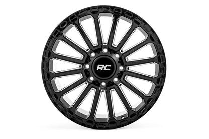 Rough Country 97170918 Rough Country 97 Series Wheel | One-Piece | Gloss Black | 17x9 | 5x5 | -12mm
