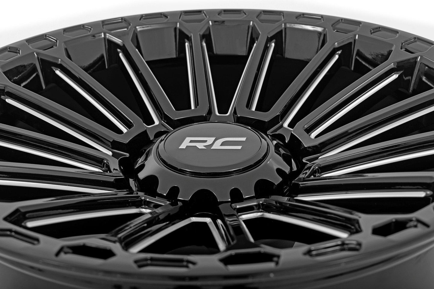 Rough Country 97170918 Rough Country 97 Series Wheel | One-Piece | Gloss Black | 17x9 | 5x5 | -12mm