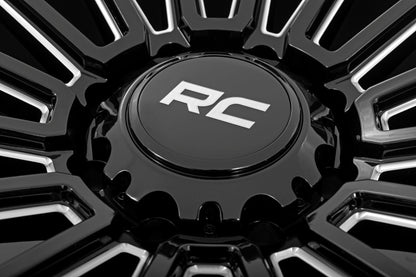 Rough Country 97170918 Rough Country 97 Series Wheel | One-Piece | Gloss Black | 17x9 | 5x5 | -12mm