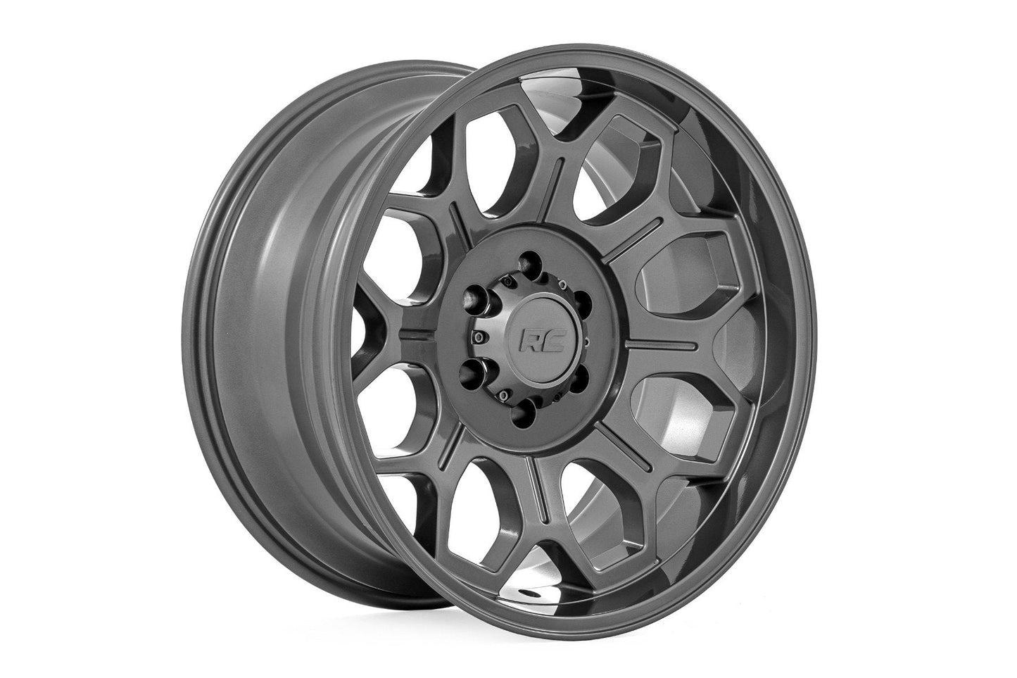 Rough Country 77202517G Rough Country 77 Series Wheel | One-Piece | Gunmetal Gray | 20x10 | 6x135 | -25mm