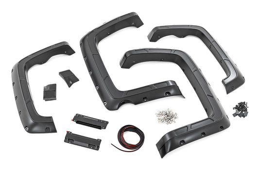 Rough Country A-C11612-G1C Fender Flares | Defender l 5'9" Bed  | G1C Overcast | Chevy Silverado 1500 (14-18 & Classic)