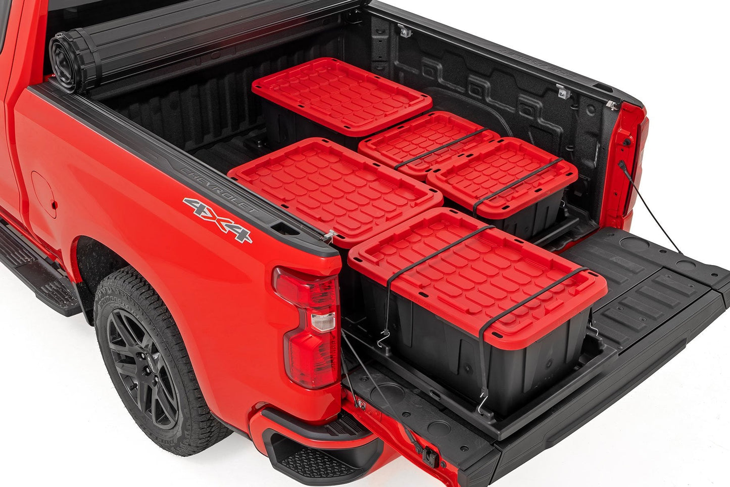 Rough Country 10209 Truck Bed Cargo Storage Tray | Easy Access | Long Bed Storage Tray