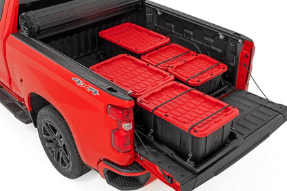 Rough Country 10209 Truck Bed Cargo Storage Tray | Easy Access | Long Bed Storage Tray
