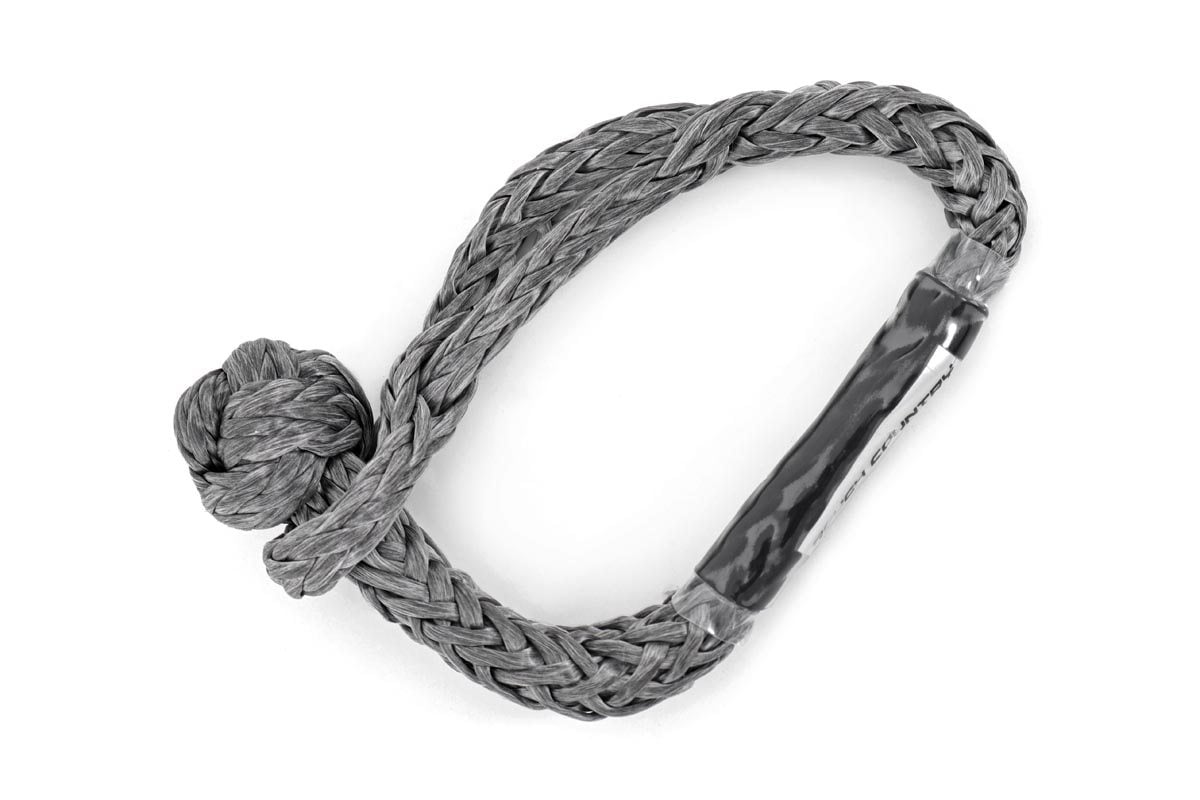 Rough Country RS135 Soft Shackle | 7/16 Inch | Gray