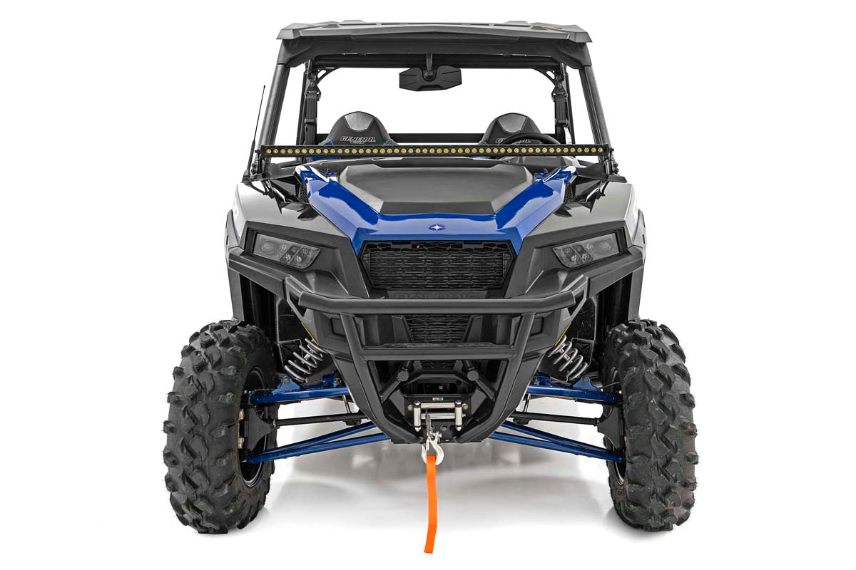 Rough Country 93034 LED Light Kit | Lower Windshield | 50" Black Single Row | Polaris General XP 4 1000