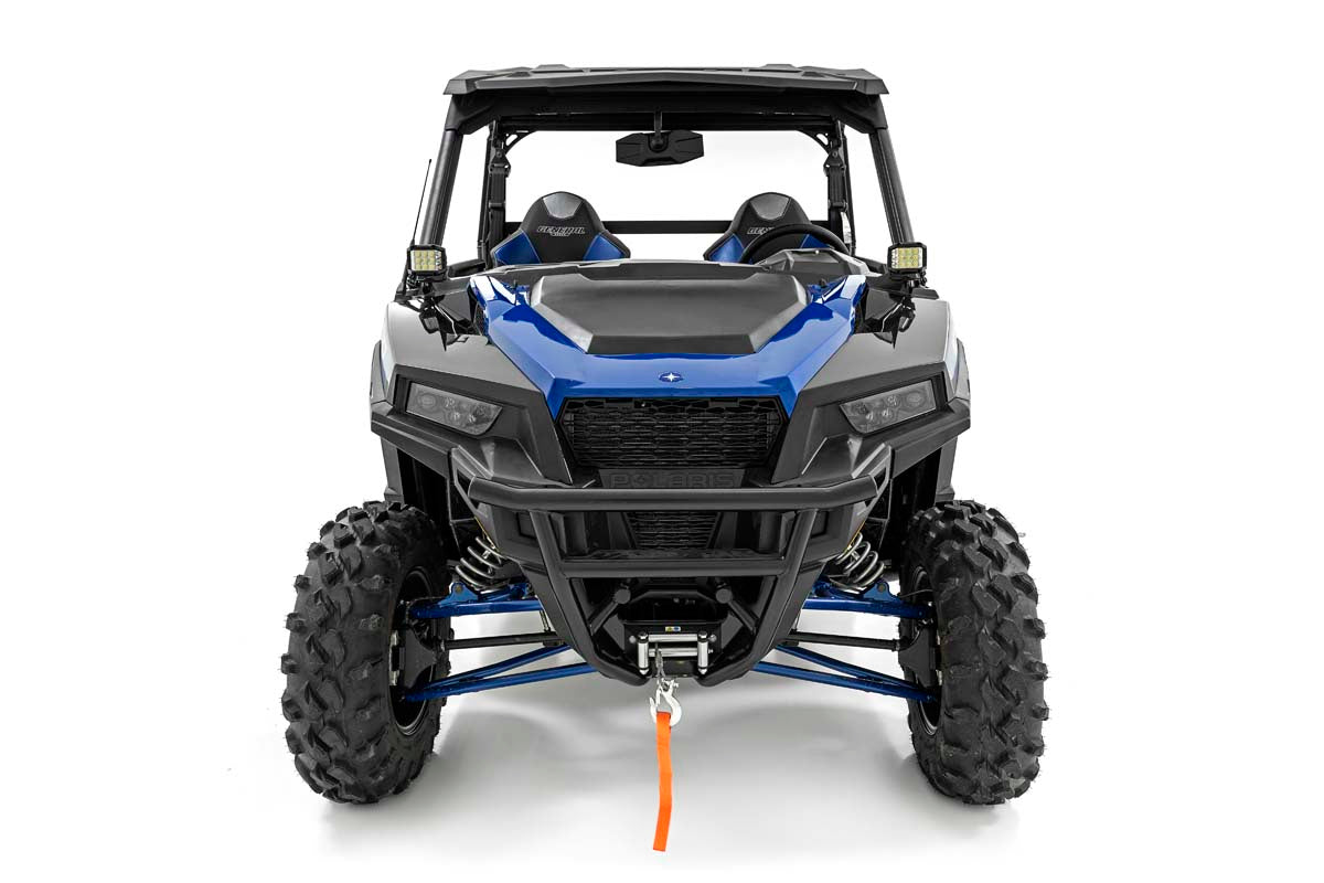 Rough Country 93022 LED Light Kit | Cage Mount | 2" Black Pair | Spot | Polaris General XP 4 1000