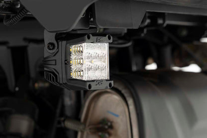 Rough Country 93032 LED Light Kit | Under Bed Mount | 2" Chrome Pair | Wide Angle | Polaris General XP 4 1000
