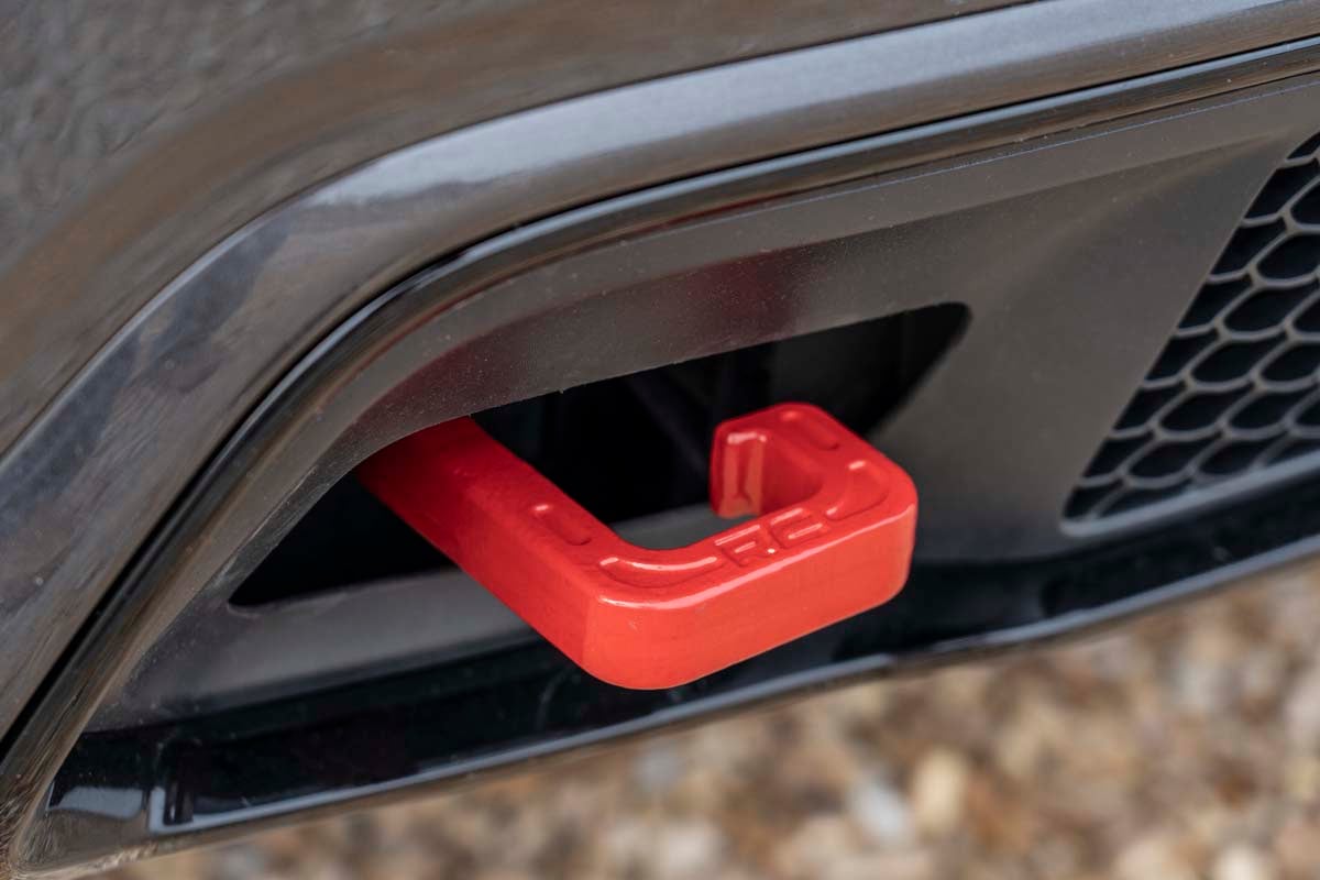 Rough Country RS133 Tow Hooks | Forged | Red | Jeep Grand Cherokee 2WD/4WD (2015-2022)
