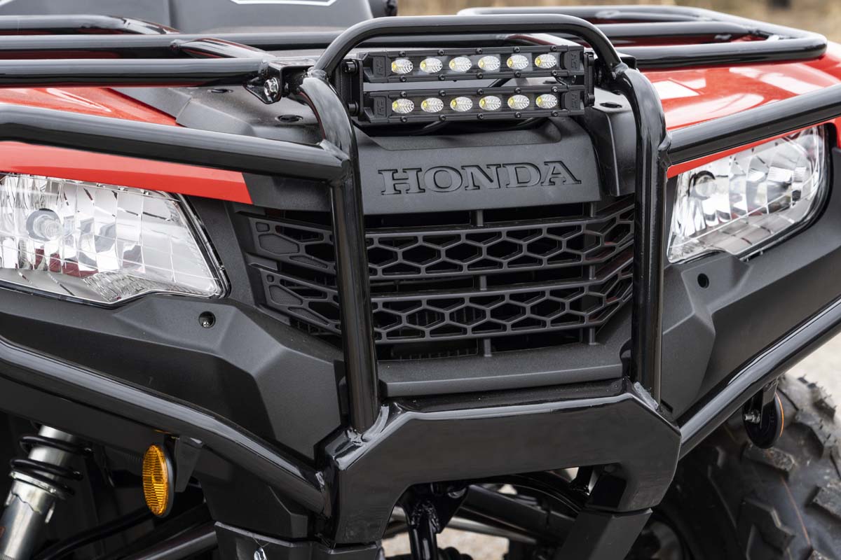 Rough Country 92016 LED Light Kit | Bumper Mount | 6" Black Slimline Pair | Honda Foreman 500