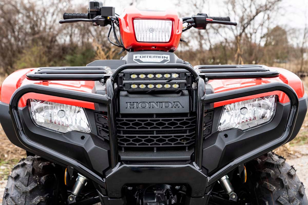 Rough Country 92016 LED Light Kit | Bumper Mount | 6" Black Slimline Pair | Honda Foreman 500