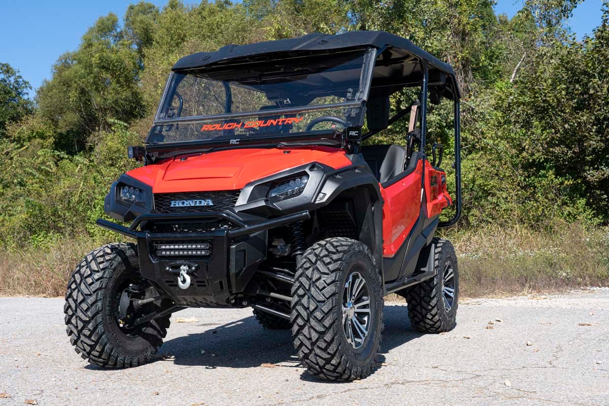 Rough Country 92014 LED Light Kit | Cage Mount | 50" Black Single Row | Honda Pioneer 1000/Pioneer 1000-6