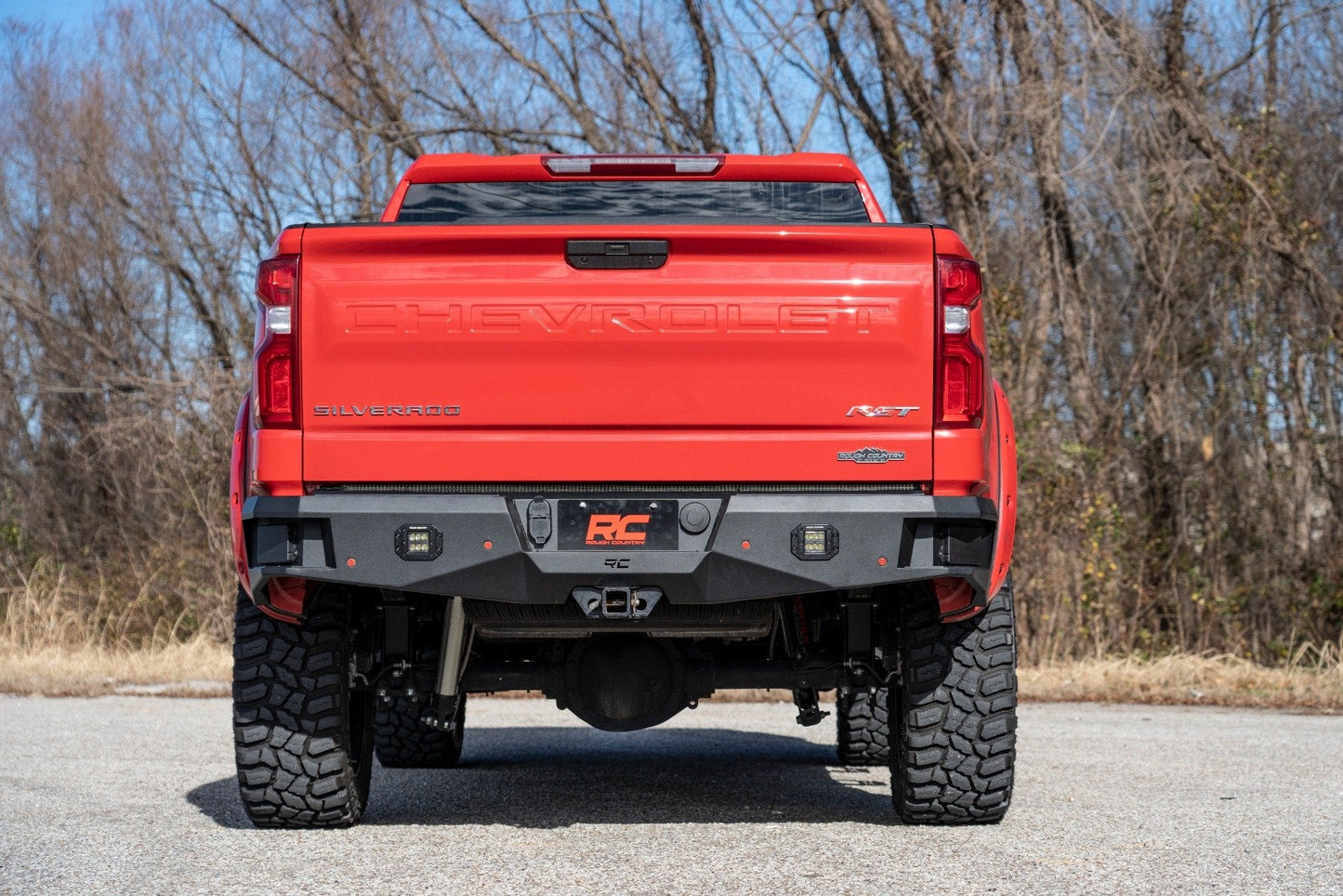 Rough Country 10758 Rear LED Bumper | Chevy Silverado 1500 2WD/4WD (2019-2024 & Classic)