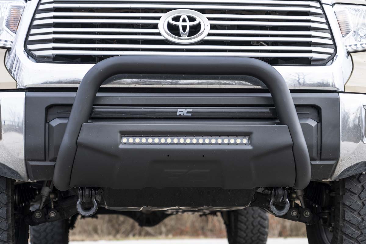 Rough Country RS154 Tow Hook Brackets | D-Ring | Bull Bar Sup | Toyota Tundra 2WD/4WD (2007-2021)