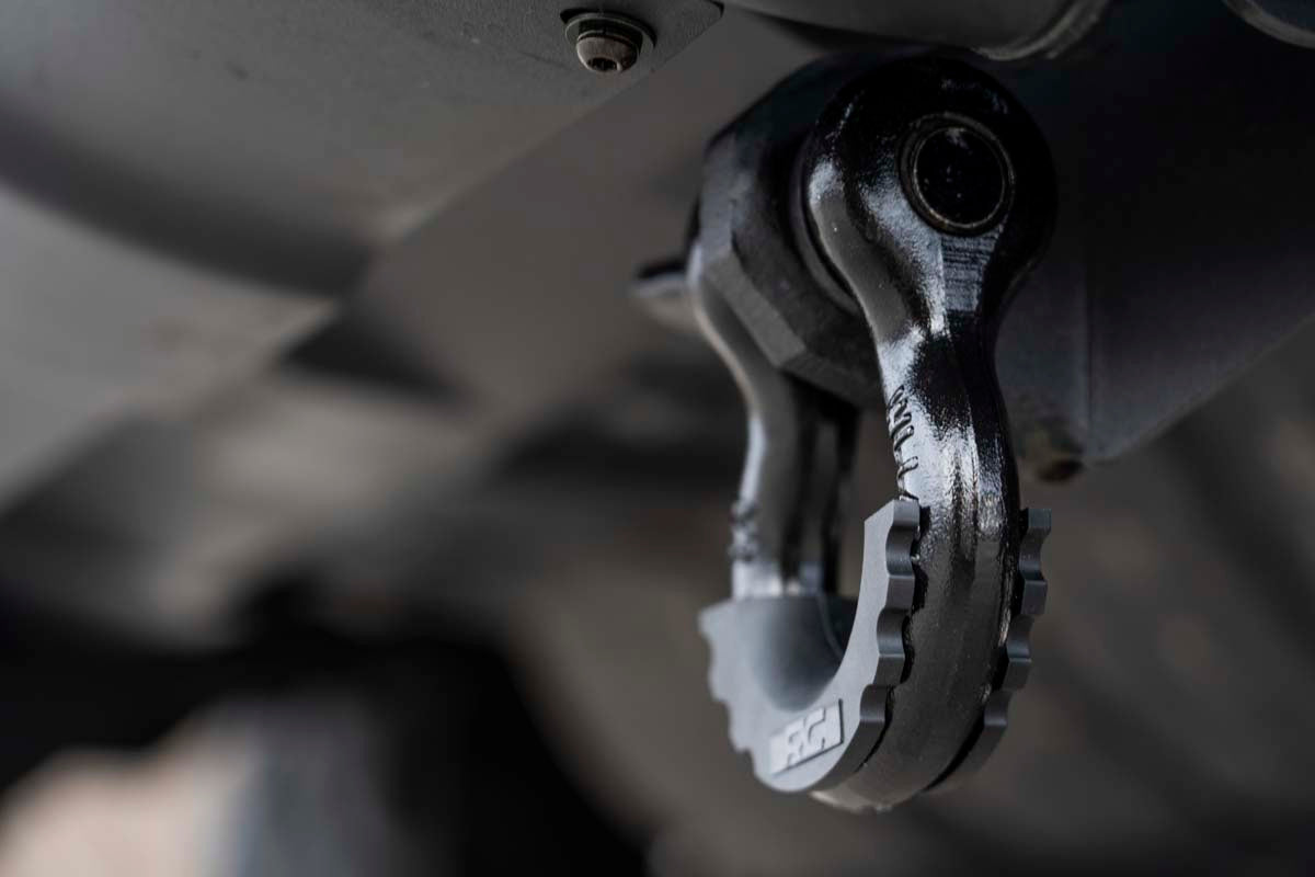 Rough Country RS154 Tow Hook Brackets | D-Ring | Bull Bar Sup | Toyota Tundra 2WD/4WD (2007-2021)