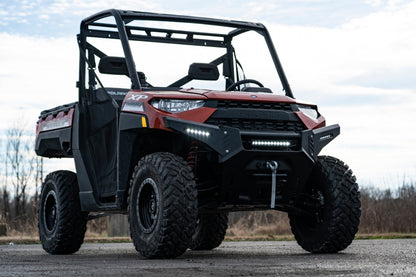 Rough Country 93044 Bumper Wings | 6" Black Slimline LED Pair | Polaris Ranger 1000/Ranger XP 900/1000