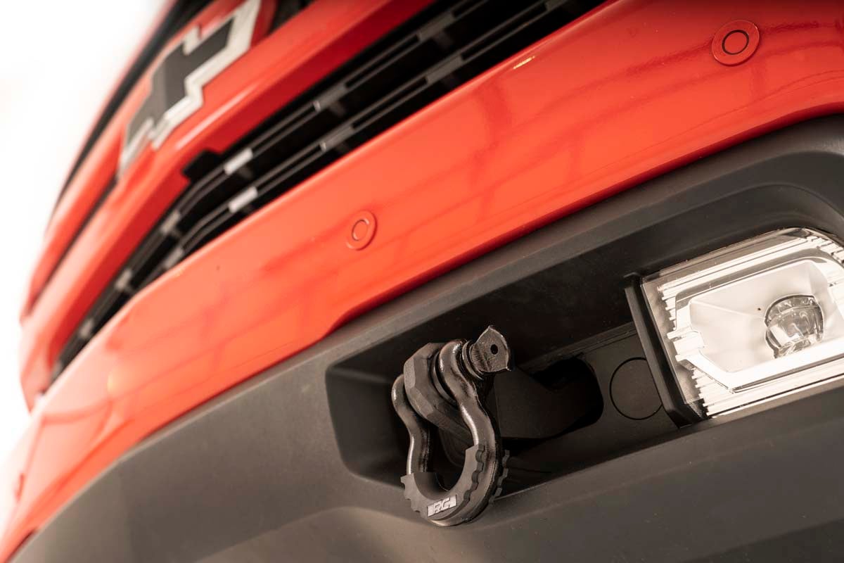 Rough Country RS155 Tow Hook Brackets | D-Ring Combo | Chevy Silverado 1500 2WD/4WD (2019-2025 & Classic)