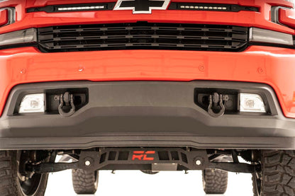 Rough Country RS155 Tow Hook Brackets | D-Ring Combo | Chevy Silverado 1500 2WD/4WD (2019-2025 & Classic)