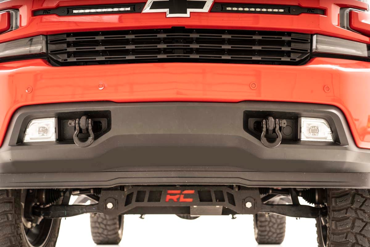 Rough Country RS147 Tow Hook Brackets | Chevy Silverado 1500 2WD/4WD (2019-2025 & Classic)
